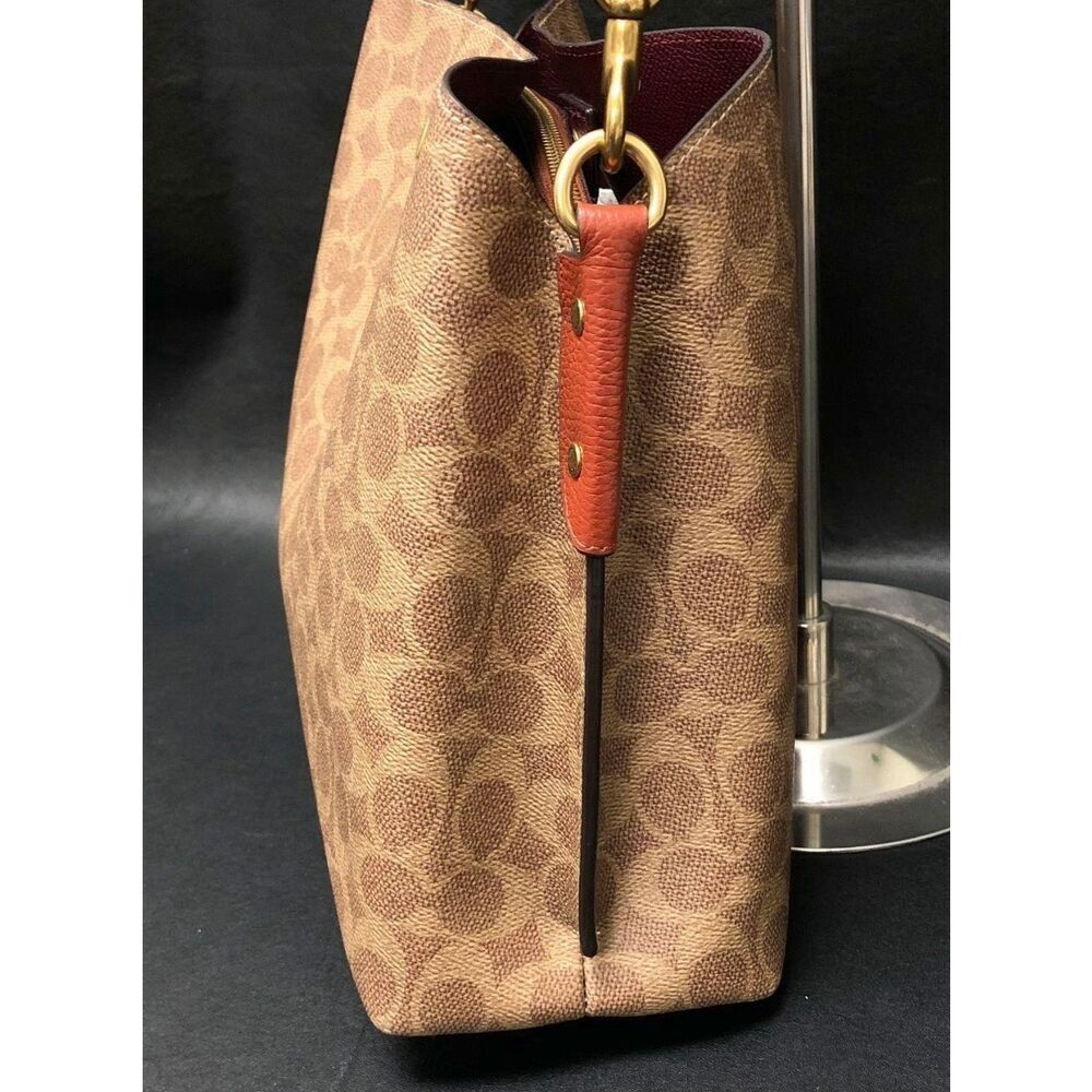 Coach Willow coated canvas signature pattern shoulder bag - Picture 4 of 11